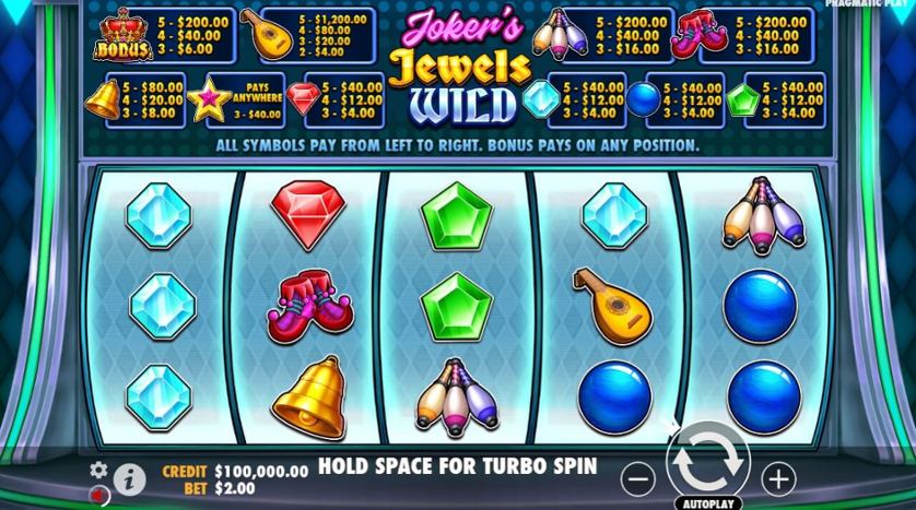 Joker's Jewels Wild de Pragmatic Play testeado