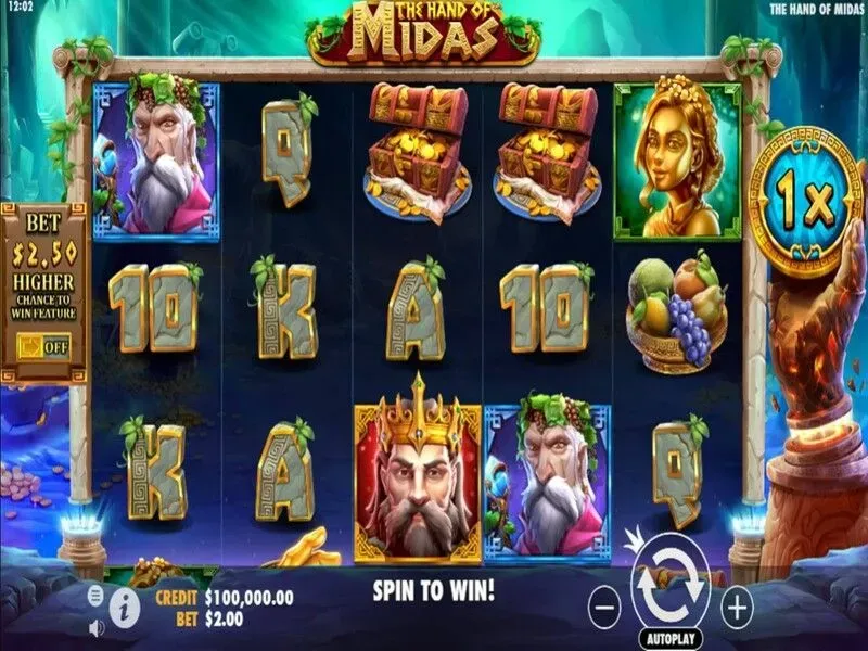 The Hand of Midas de Pragmatic Play testeado